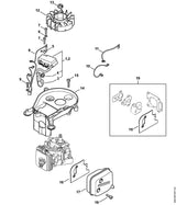 STIHL 4242-440-1900 Leitung positie 10 technische tekening