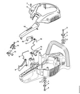 STIHL 4242-182-0901 Schaltwelle positie 12 technische tekening