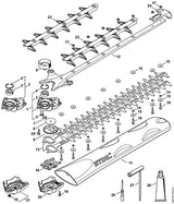 STIHL 9022-346-1050 Schraube IS-M5x25-10.9 positie 16 technische tekening