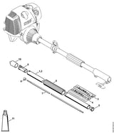 STIHL 4140-791-7207 Hülse positie 9 technische tekening