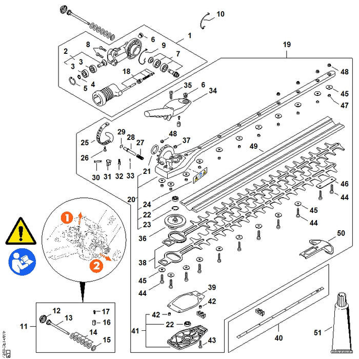 STIHL 9456-621-2660 Sicherring 24x1,2 positie 5 technische tekening