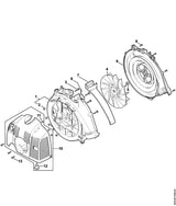 STIHL 4244-519-0109 Dichtung positie 8 technische tekening