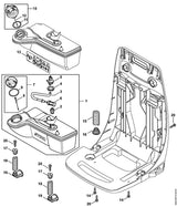 STIHL 4244-791-3100 Feder positie 15 technische tekening