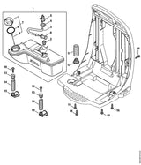 STIHL 4244-791-3108 Feder positie 14 technische tekening