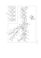 STIHL Z000003K035 Satz Dichtungen und Membranen positie 33 technische tekening