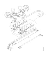 STIHL 4247-503-0200 Überwurfmutter positie 15 technische tekening