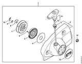 STIHL 4250-967-1500 Typenschild TS 500i positie 13 technische tekening