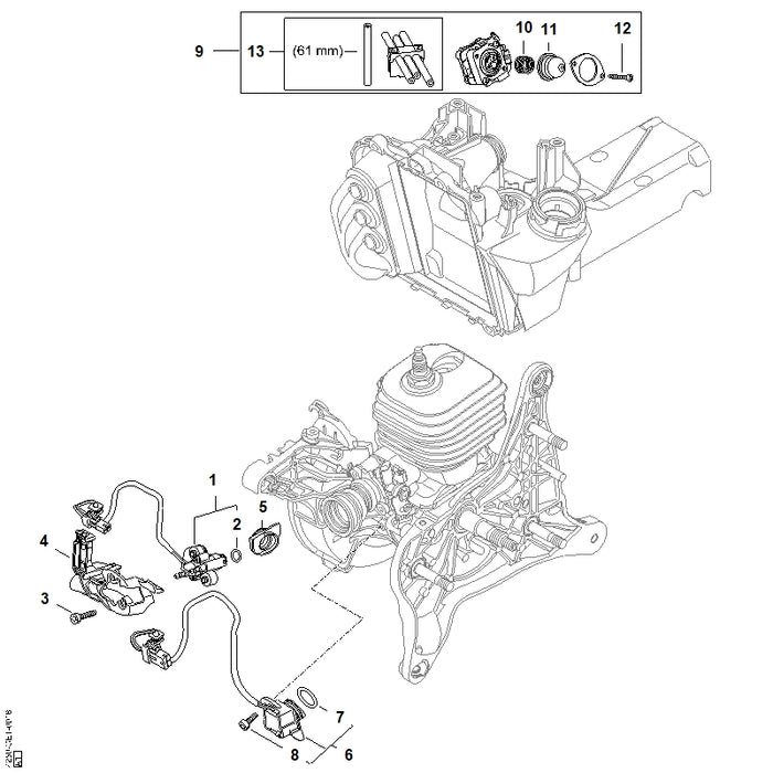 STIHL 9645-953-7559 RDR N 15,3x2,2 positie 7 technische tekening