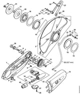 STIHL 9211-260-1350 Mutter DIN936-M10x1LH-05 positie 13 technische tekening