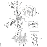 STIHL 9512-003-3142 Nadelkranz 12x16x13 positie 10 technische tekening
