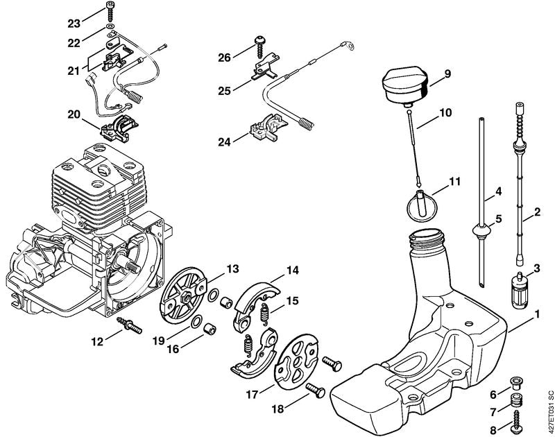 STIHL 0000-711-8700 Bundschraube positie 12 technische tekening