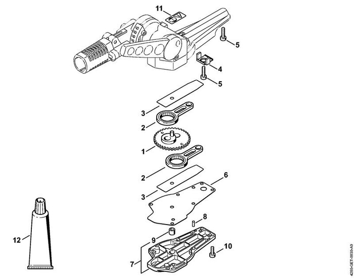 STIHL 9381-651-2062 Zylinderstift 4m6x10 positie 8 technische tekening