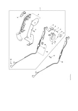 STIHL 4282-790-0300 Handgriff positie 2 technische tekening