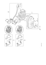 STIHL 4282-140-0602 Schalldämpfer positie 1 technische tekening