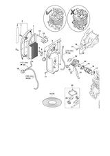 STIHL Z010042Z008 Chokehebel positie 22 technische tekening