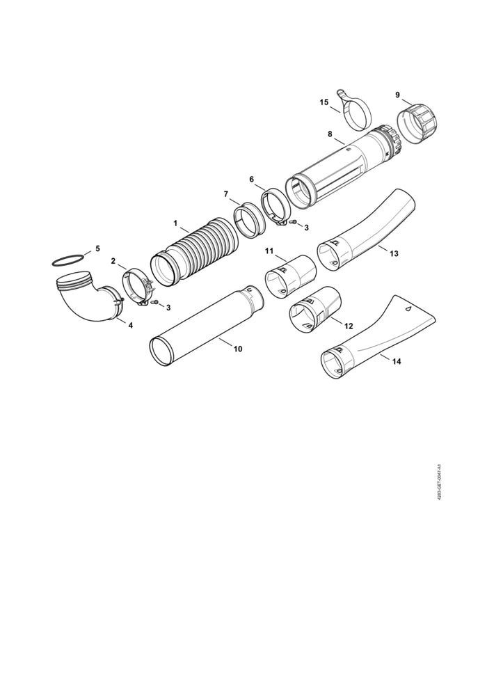 STIHL 9645-945-8911 RDR N 113,89x3,53-NBR70 positie 5 technische tekening