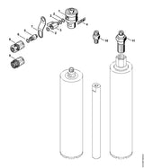 STIHL 4314-708-8200 Halter positie 7 technische tekening
