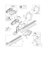 STIHL 4511-007-3800 Satz Bedienelemente positie 12 technische tekening