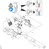 STIHL 4513-430-0503 Schalter positie 4 technische tekening