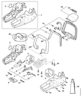 STIHL 4521-430-1402 Elektronikmodul positie 6 technische tekening