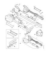 STIHL 4522-182-1500 Gestänge positie 9 technische tekening