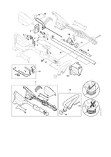 STIHL 4522-710-7120 Schaft positie 6 technische tekening