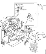 STIHL 4241-440-1900 Leitung positie 19 technische tekening