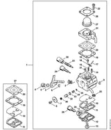 STIHL 4228-120-2200 Flansch positie 21 technische tekening
