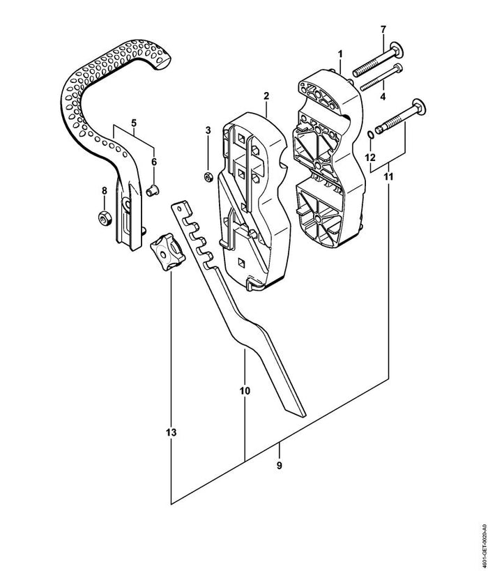 STIHL 1129-792-5500 Buchse positie 6 technische tekening