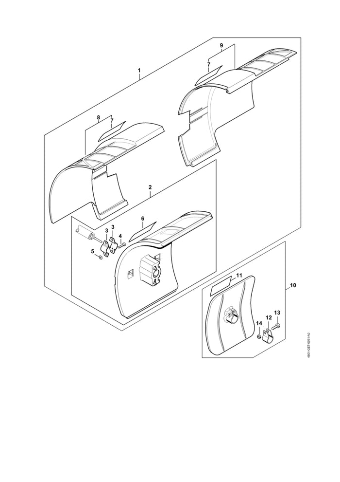 STIHL 0000-967-7320 Warnhinweis Piktogramm MM 55 positie 7 technische tekening