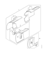 STIHL 4601-710-8111 Schutz positie 2 technische tekening