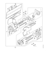 STIHL 4601-711-8901 Flansch rechts positie 7 technische tekening