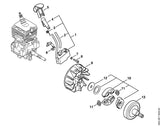 STIHL 4144-442-0400 Isolierschlauch positie 2 technische tekening