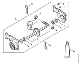 STIHL 9503-003-8134 Rillenkugellager DIN625-6301-2RS positie 2 technische tekening