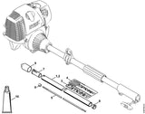 STIHL 4601-710-7104 Schaft Ø 25,4 mm positie 1 technische tekening