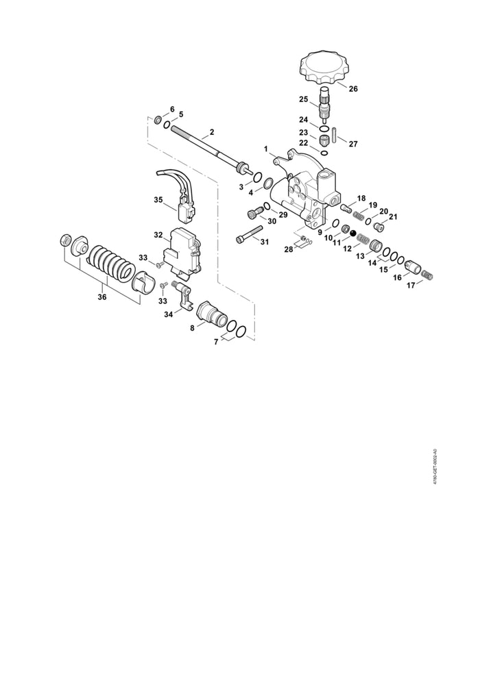 STIHL 9133-021-0710 Gewindestift DIN913-M4x20 positie 27 technische tekening