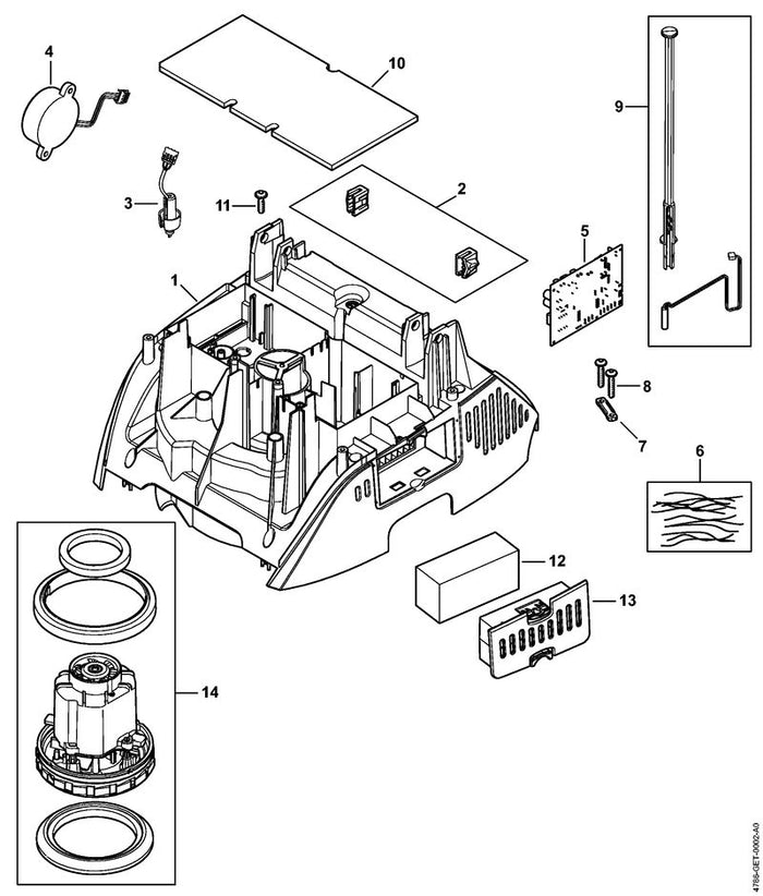 STIHL 9104-003-4132 Schraube IS-P5x18 positie 11 technische tekening