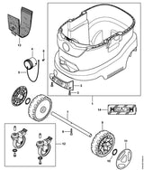 STIHL 4774-791-7000 Achse positie 7 technische tekening