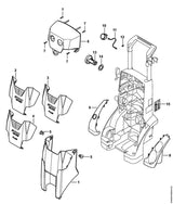 STIHL 4788-706-2100 Abdeckhaube positie 6 technische tekening