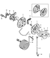 STIHL 4788-793-1800 Schlauchführung positie 4 technische tekening
