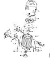 STIHL 9503-003-6862 Rillenkugellager DIN625-6205-2Z positie 9 technische tekening