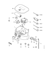 STIHL 4788-840-1600 Brücke positie 17 technische tekening