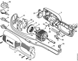 STIHL 6440-430-1401 Elektronik Modul positie 17 technische tekening