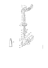 STIHL 6460-640-7607 Stirnrad positie 8 technische tekening