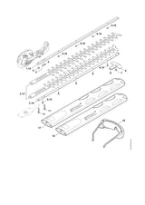 STIHL 4812-710-5905 Satz Schneideinrichtung 600 mm / 24" positie -1 technische tekening