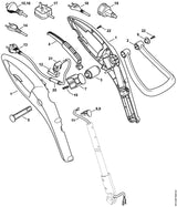 STIHL 6421-792-1800 Rastsegment positie 3 technische tekening