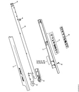 STIHL 6421-716-7300 Führungsstück positie 4 technische tekening