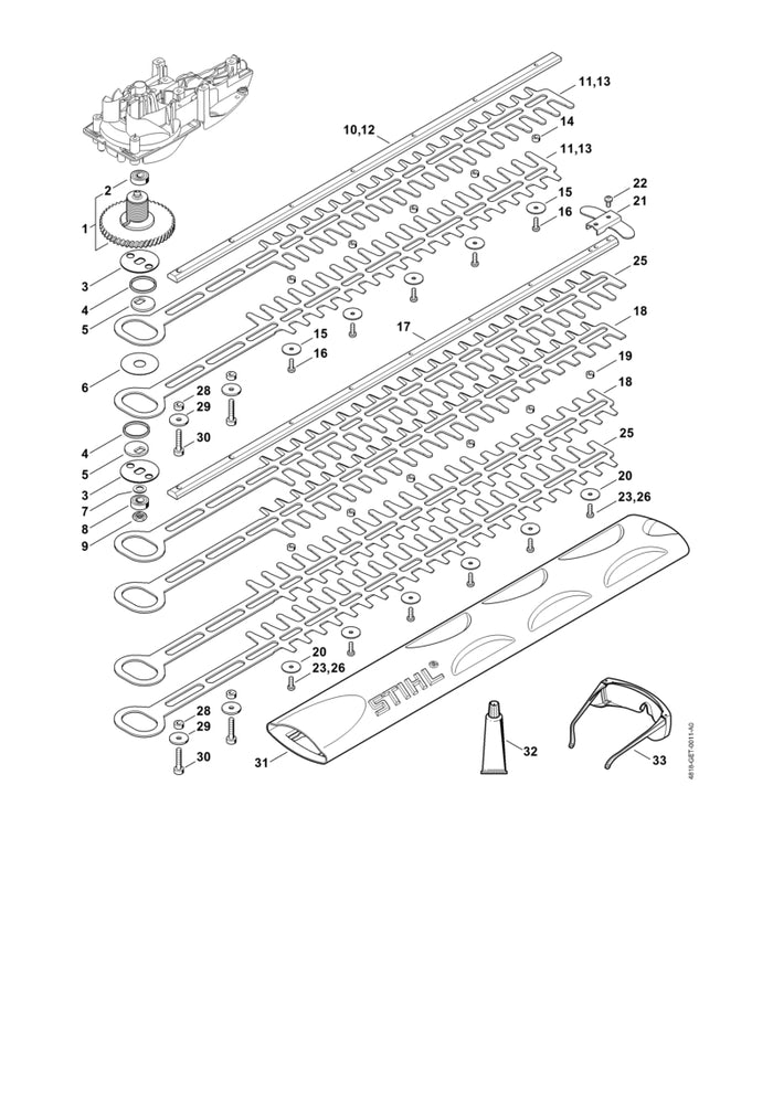 STIHL 9208-260-1142 Mutter DIN439-M8x1LH positie 9 technische tekening