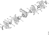 STIHL 9022-346-1260 Schraube IS-M6x12-10.9 positie 2 technische tekening