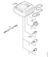 STIHL 4850-840-0100 ADG 1 positie 1 technische tekening